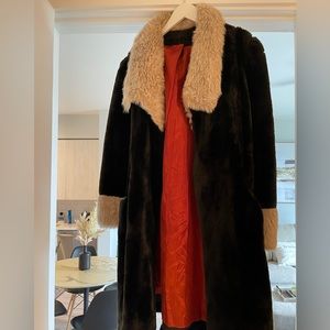 Faux fur coat